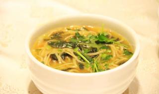 山野菜杂面条的做法